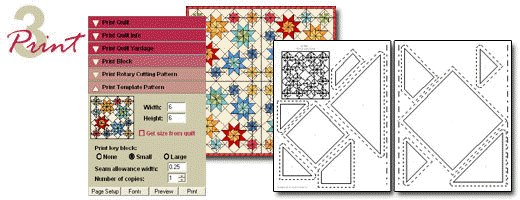 Print the patterns